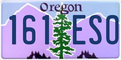 OR license plate 161ESO