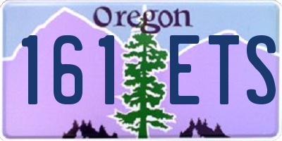 OR license plate 161ETS