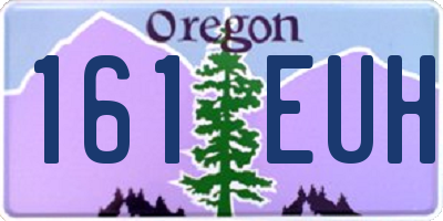 OR license plate 161EUH