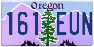 OR license plate 161EUN