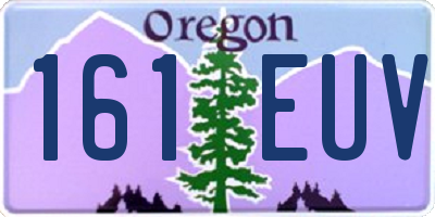 OR license plate 161EUV