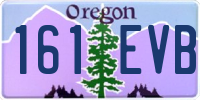 OR license plate 161EVB