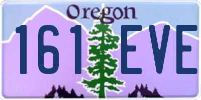 OR license plate 161EVE