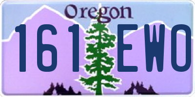 OR license plate 161EWO