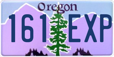 OR license plate 161EXP