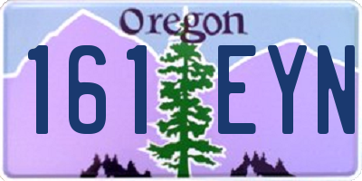 OR license plate 161EYN