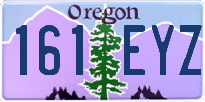 OR license plate 161EYZ