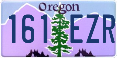 OR license plate 161EZR