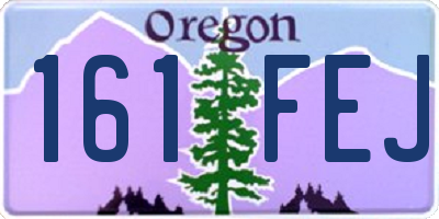 OR license plate 161FEJ