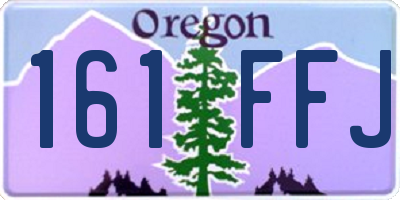 OR license plate 161FFJ