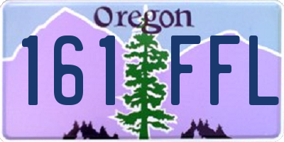 OR license plate 161FFL