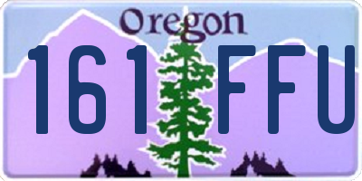 OR license plate 161FFU