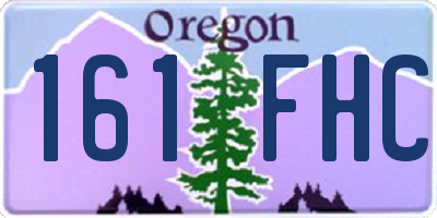 OR license plate 161FHC