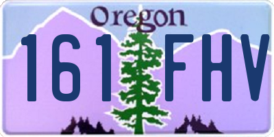OR license plate 161FHV