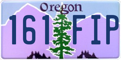 OR license plate 161FIP
