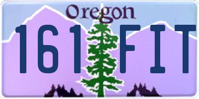 OR license plate 161FIT