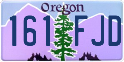 OR license plate 161FJD