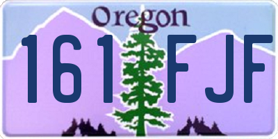 OR license plate 161FJF
