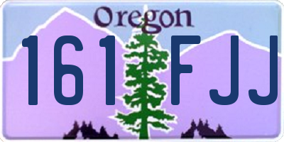 OR license plate 161FJJ