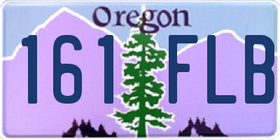 OR license plate 161FLB
