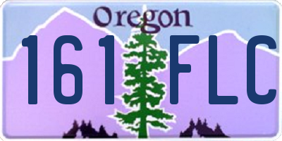 OR license plate 161FLC