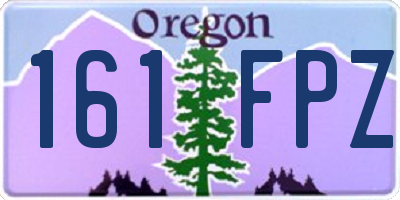 OR license plate 161FPZ