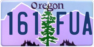 OR license plate 161FUA