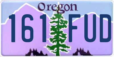 OR license plate 161FUD