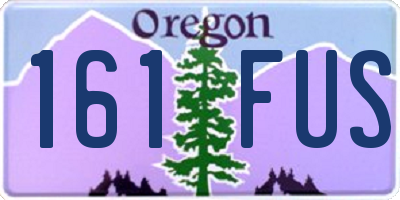 OR license plate 161FUS