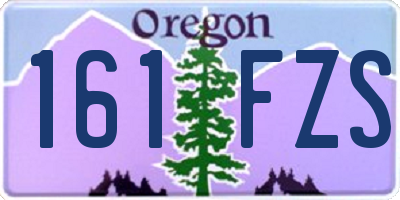 OR license plate 161FZS