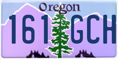 OR license plate 161GCH