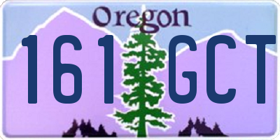 OR license plate 161GCT