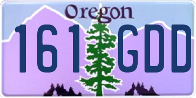OR license plate 161GDD
