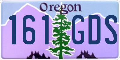 OR license plate 161GDS