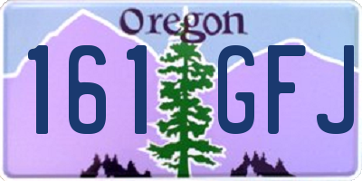 OR license plate 161GFJ