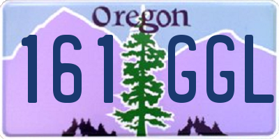 OR license plate 161GGL