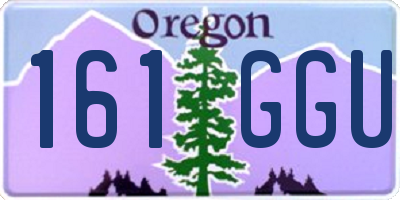 OR license plate 161GGU