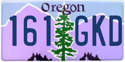 OR license plate 161GKD