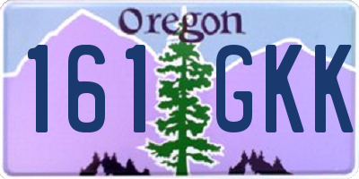 OR license plate 161GKK