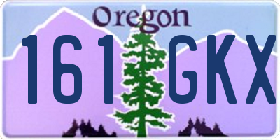 OR license plate 161GKX
