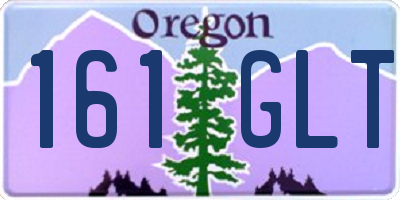 OR license plate 161GLT
