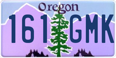 OR license plate 161GMK