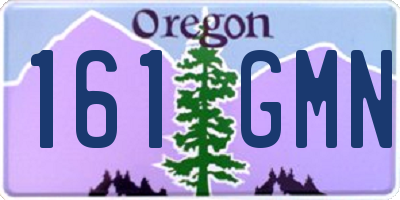 OR license plate 161GMN