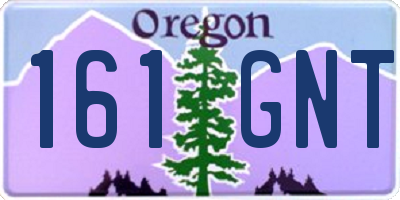 OR license plate 161GNT