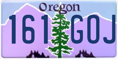 OR license plate 161GOJ