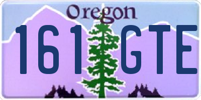 OR license plate 161GTE