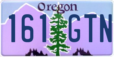 OR license plate 161GTN