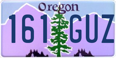 OR license plate 161GUZ