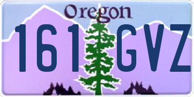 OR license plate 161GVZ