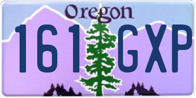 OR license plate 161GXP